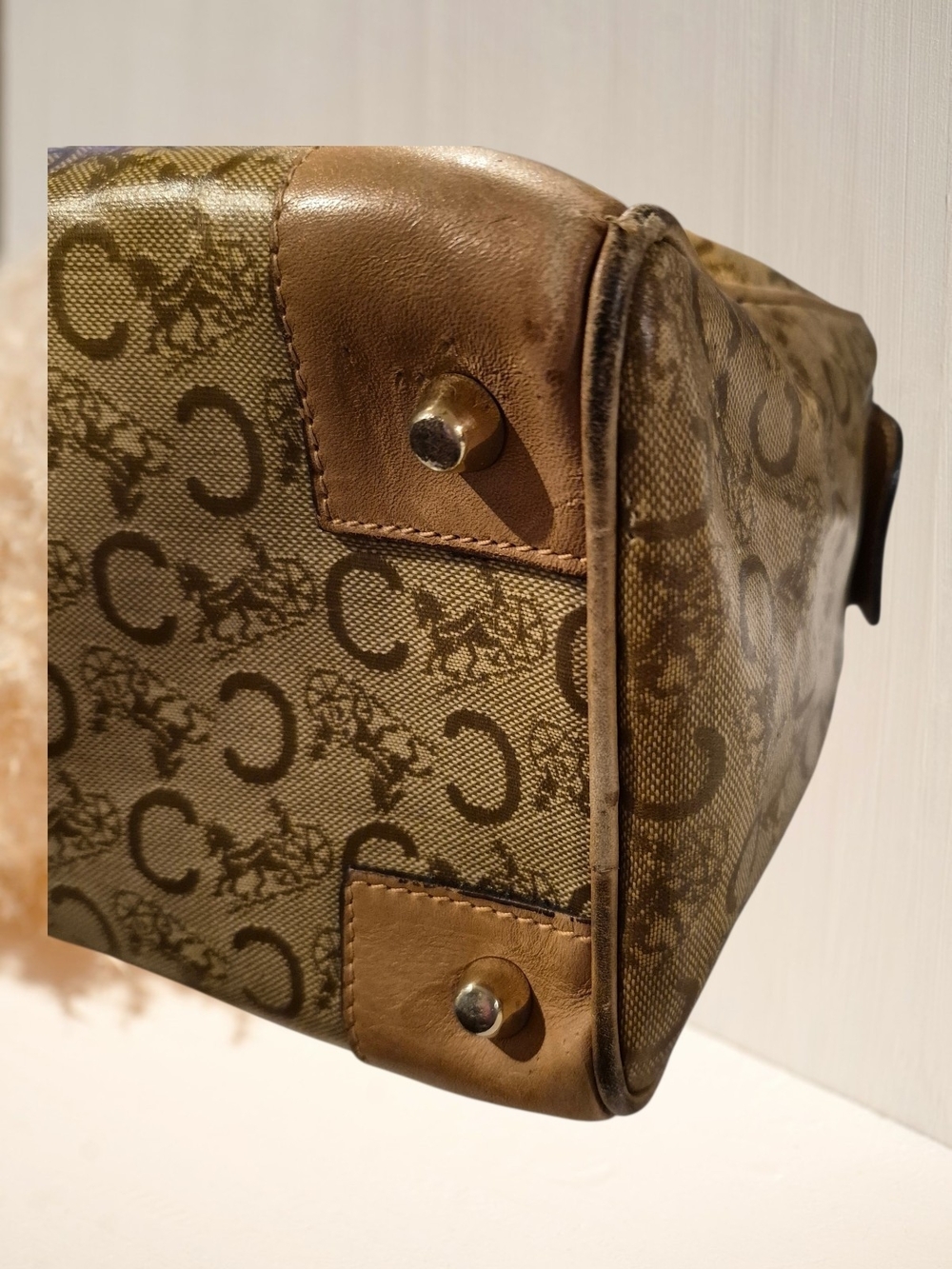 Vintage Celine C Macadam Boston Bag - Picture 10 of 13